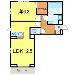 ヒュッゲ大山の物件間取画像